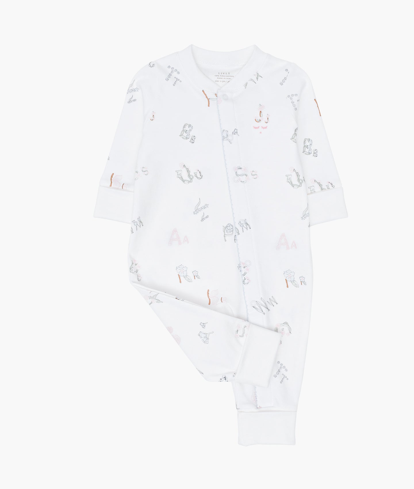 Alphabet Flowers Overall