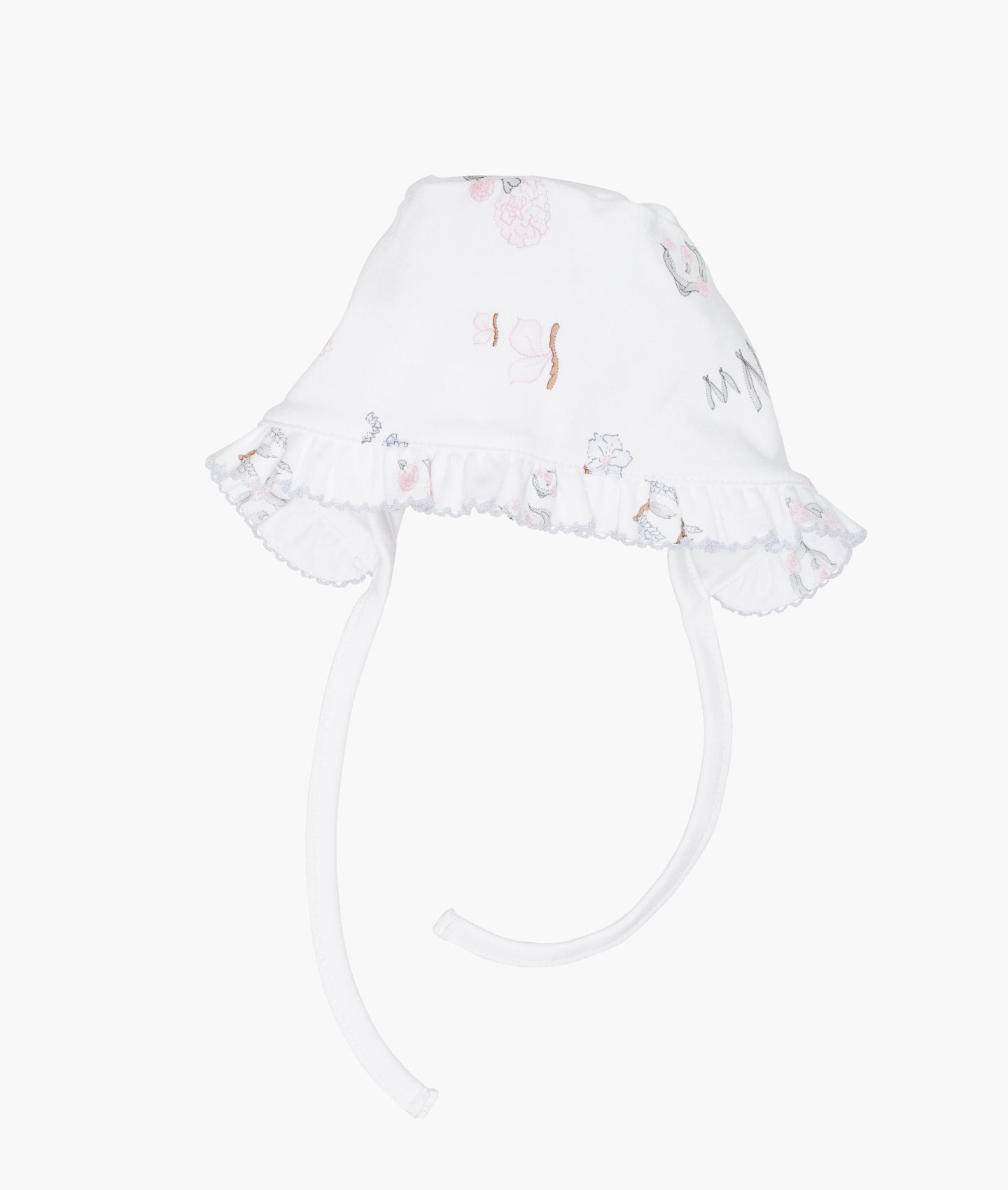 Alphabet Flowers Ruffled Hat