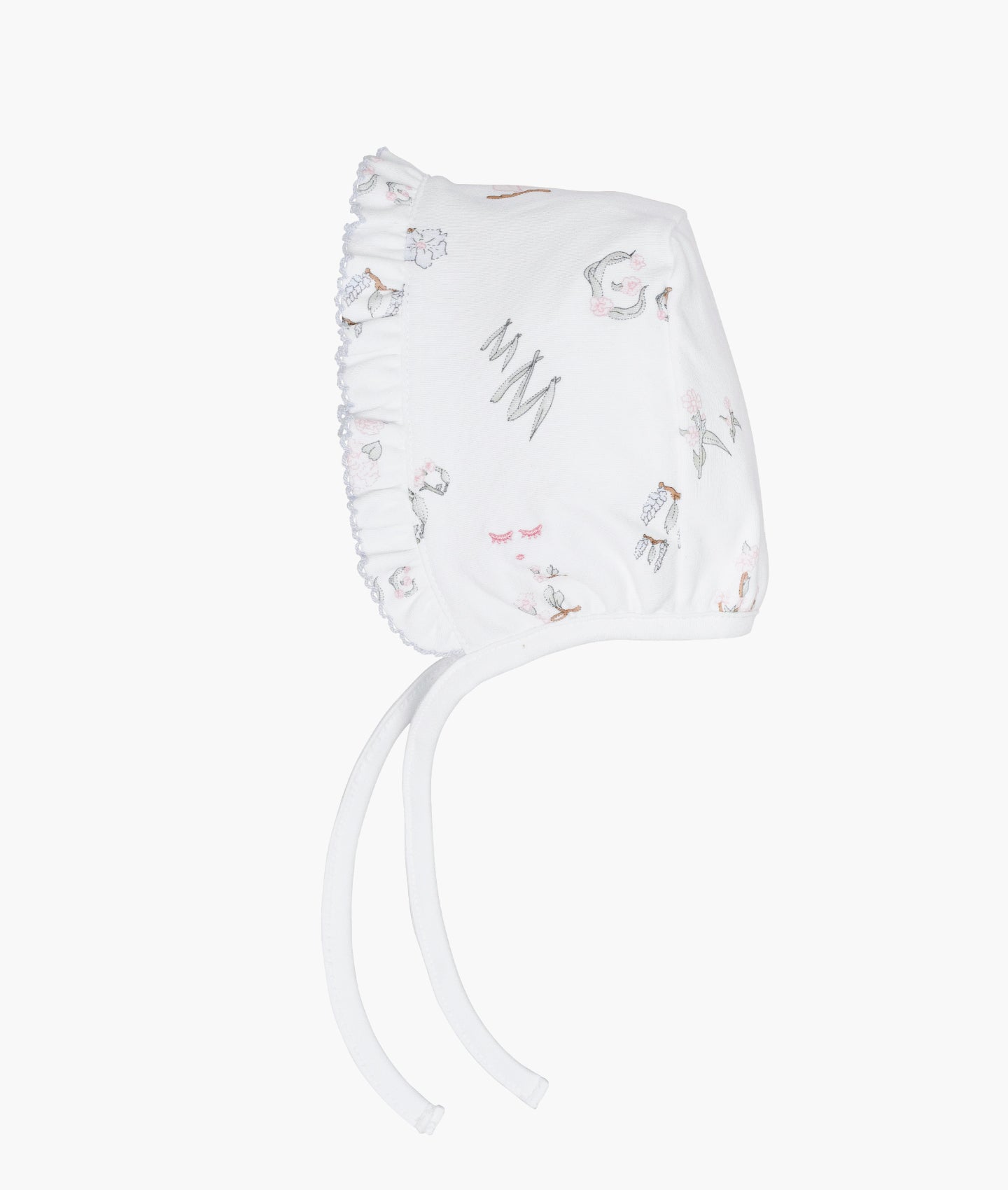 Alphabet Flowers Ruffled Hat