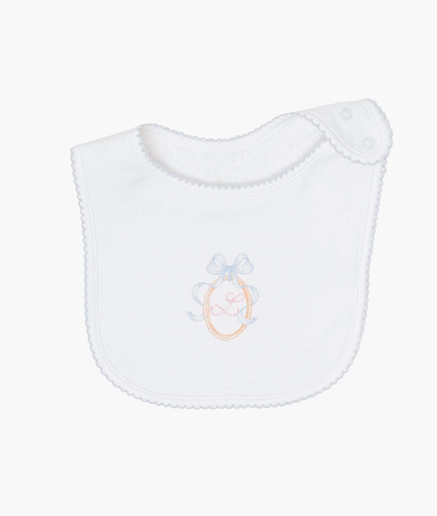 Alphabet Flowers Bib