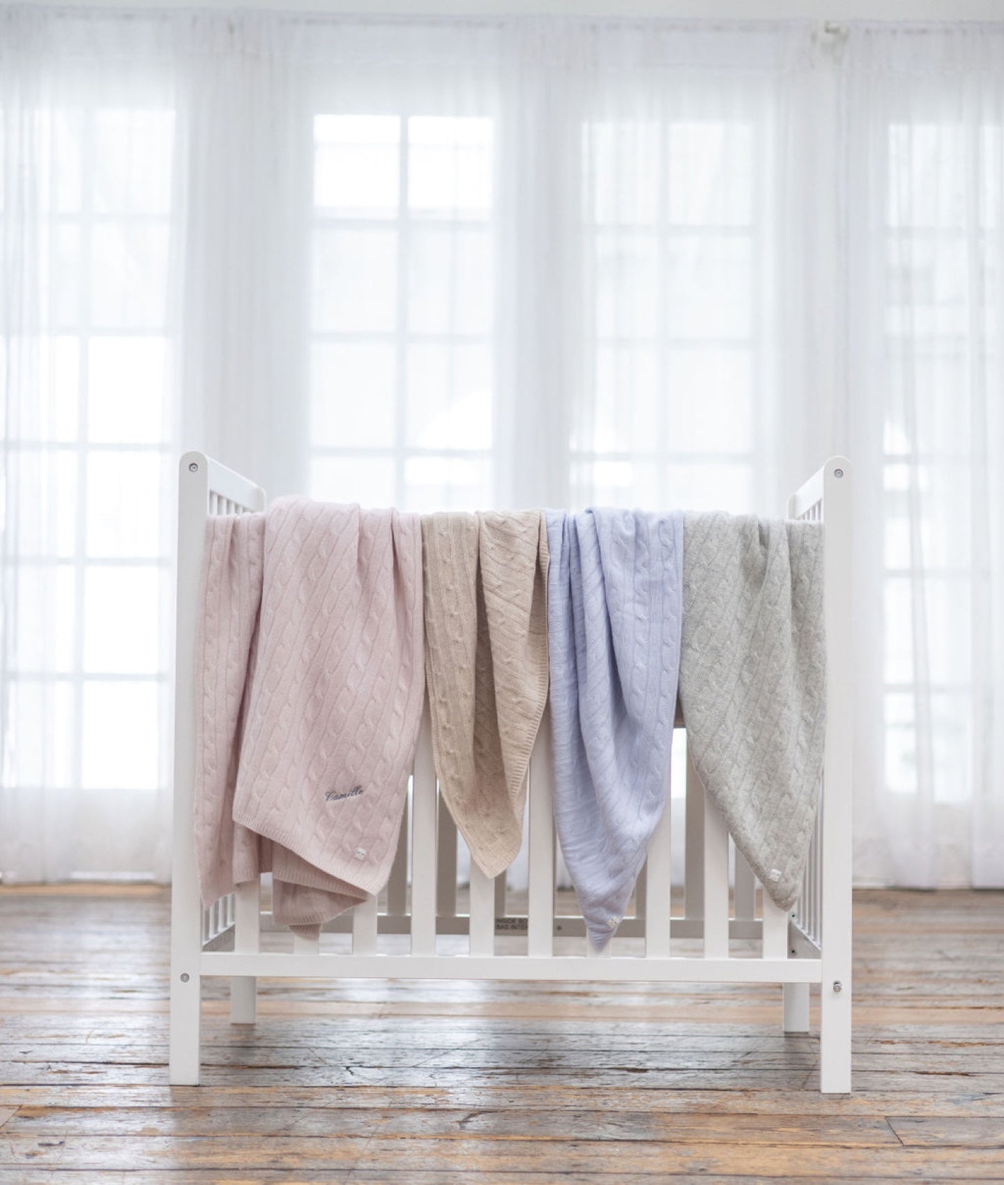 Cable Knit Cashmere Blanket