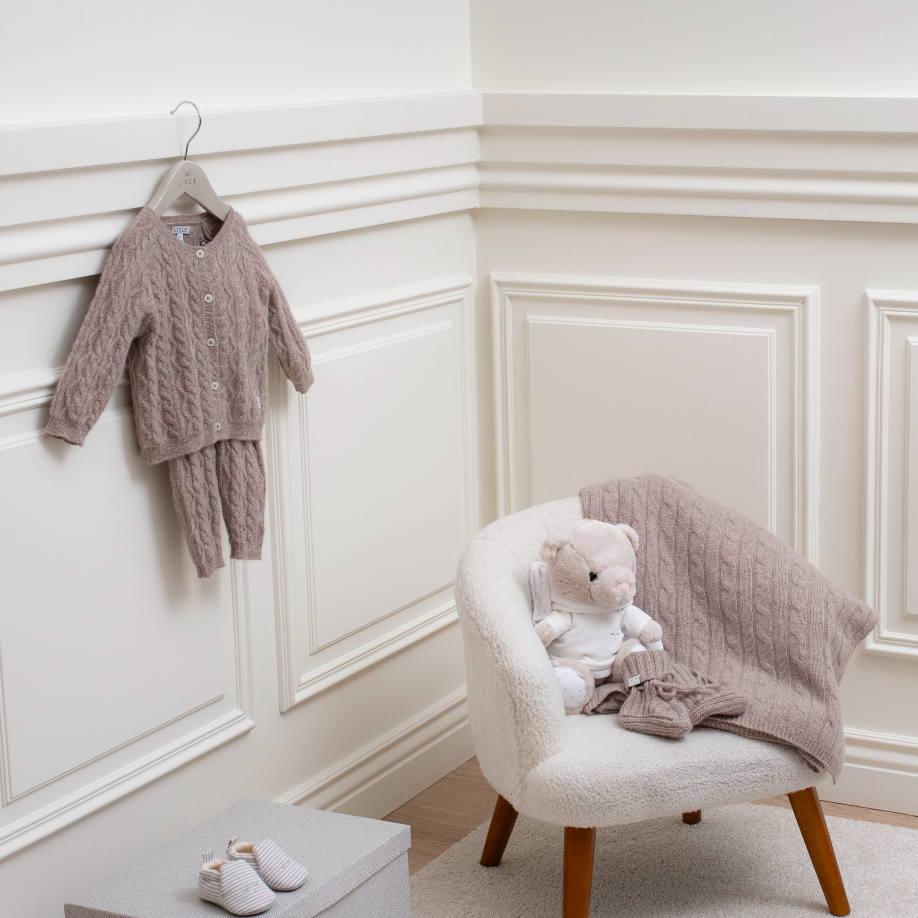 Soft knitwear for babies