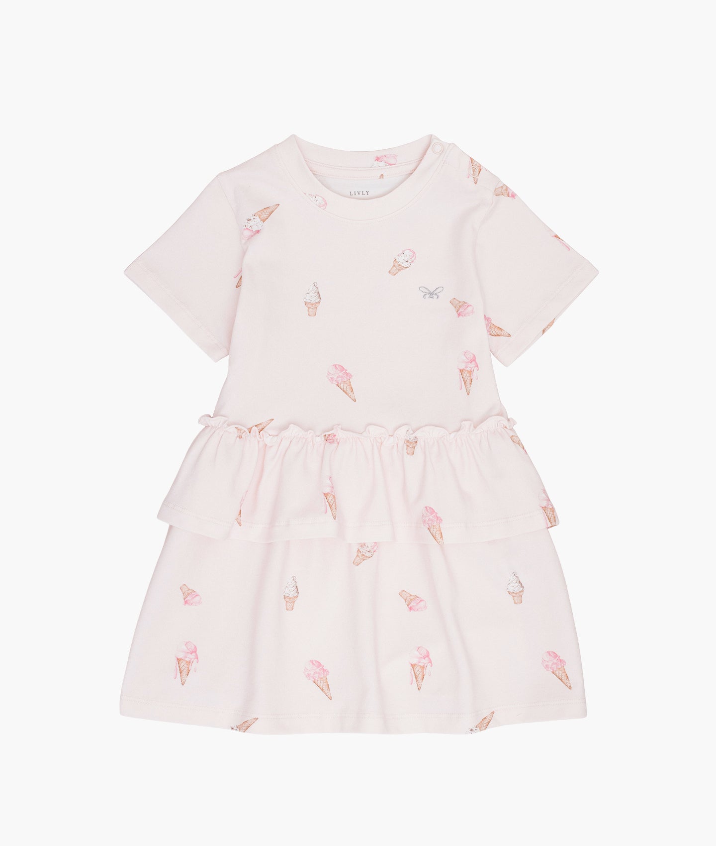 Livly Pink Ice Cream Print Lilly Dress