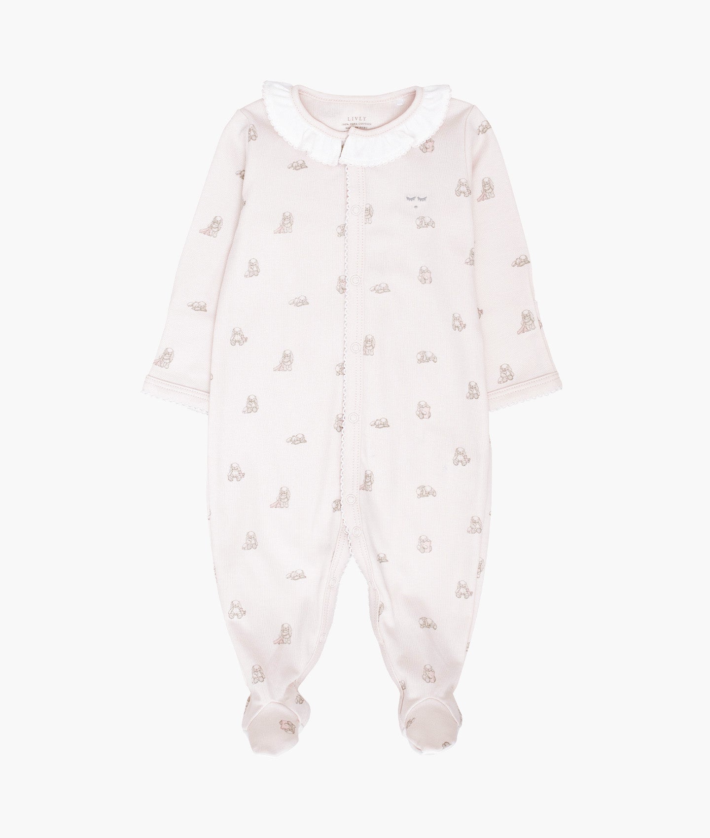 Snuggle Bunny Marley Ruffled Footie