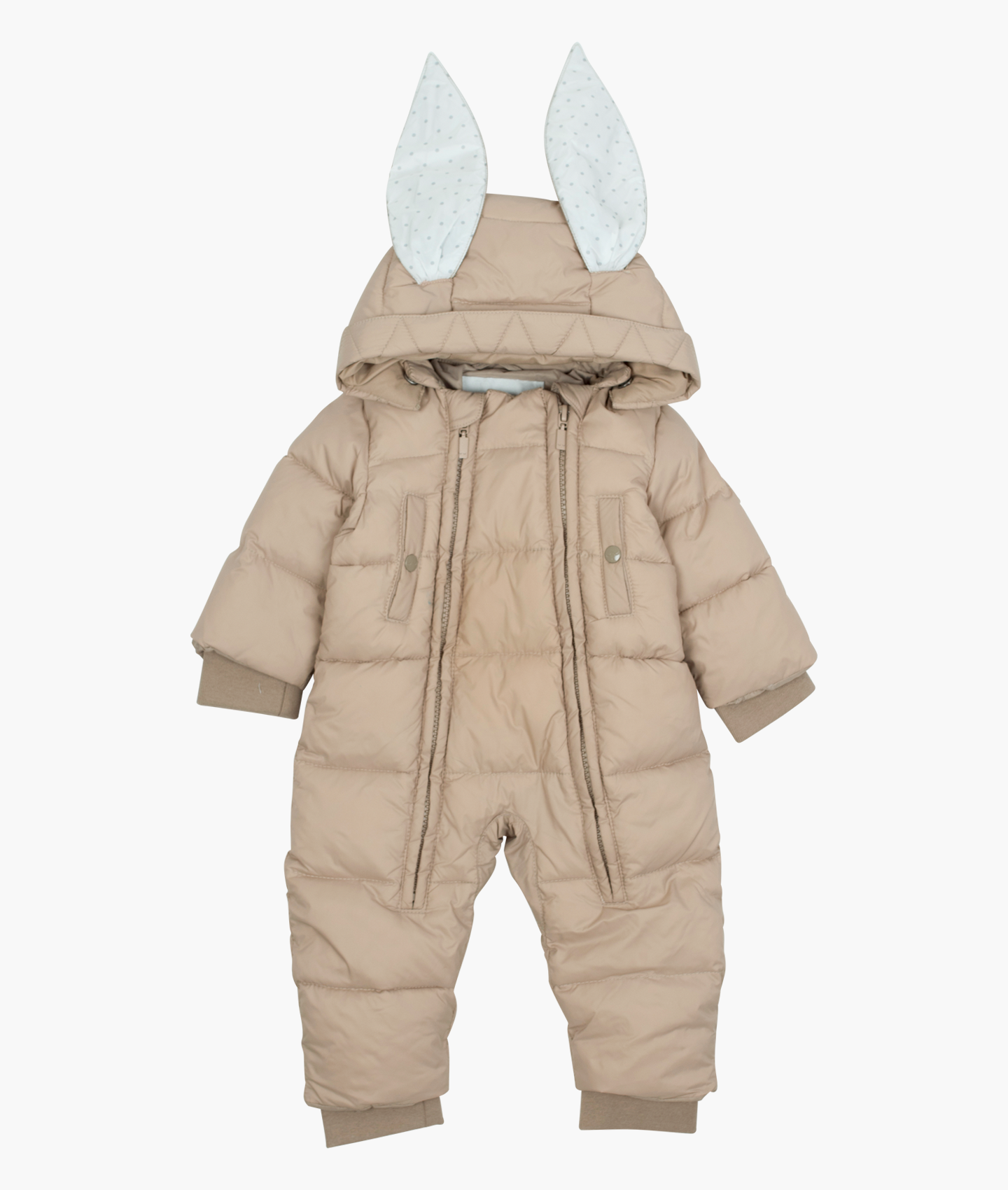 Khaki Bunny Puffer Overall
