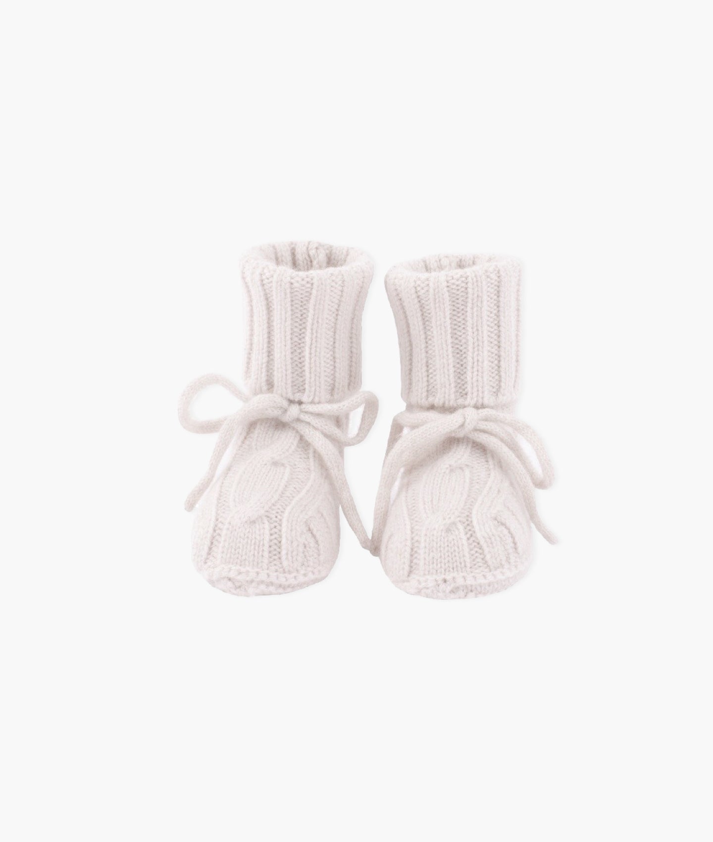 Cable Knit Cashmere Footies