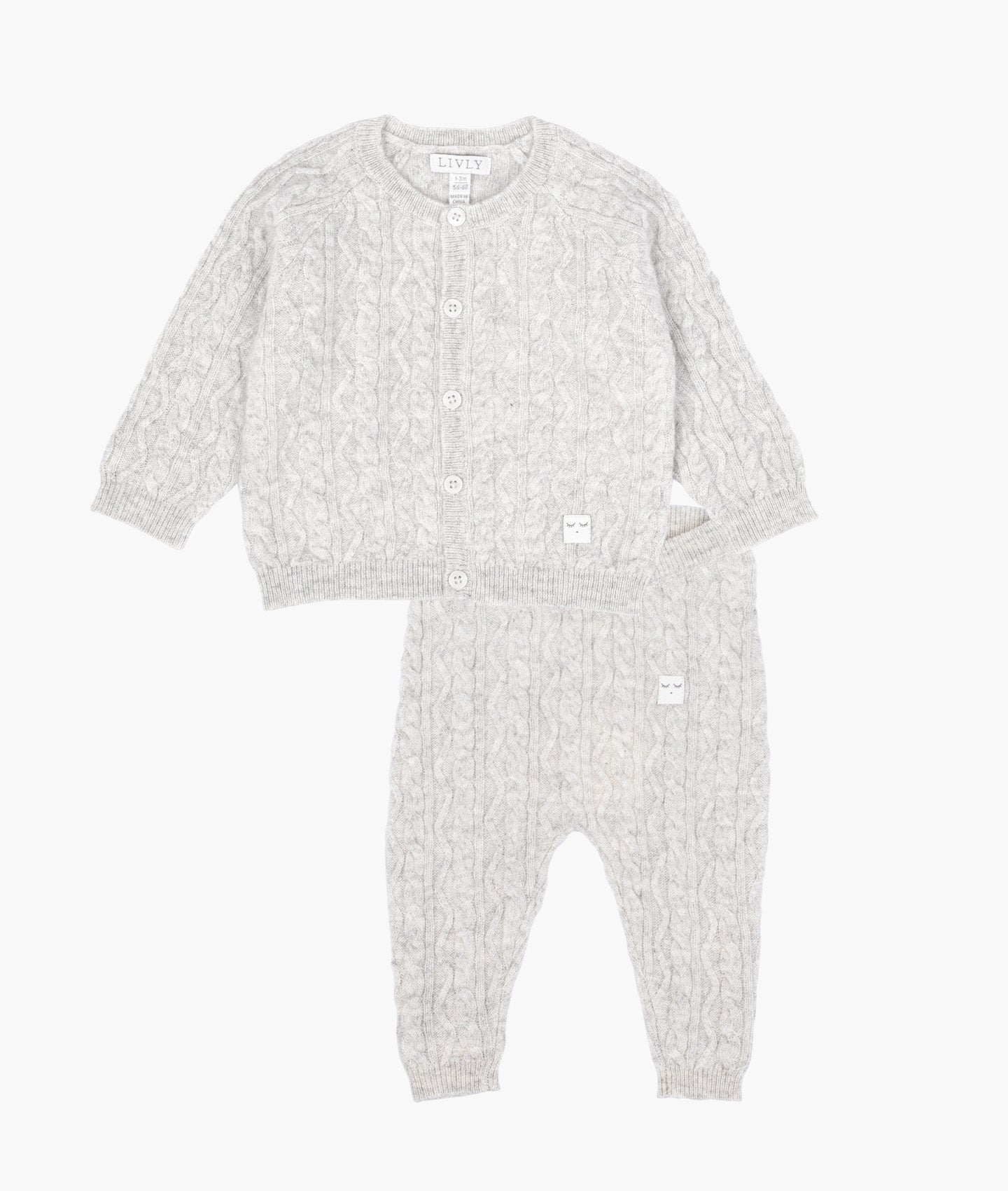 Cashmere Cable Knit set