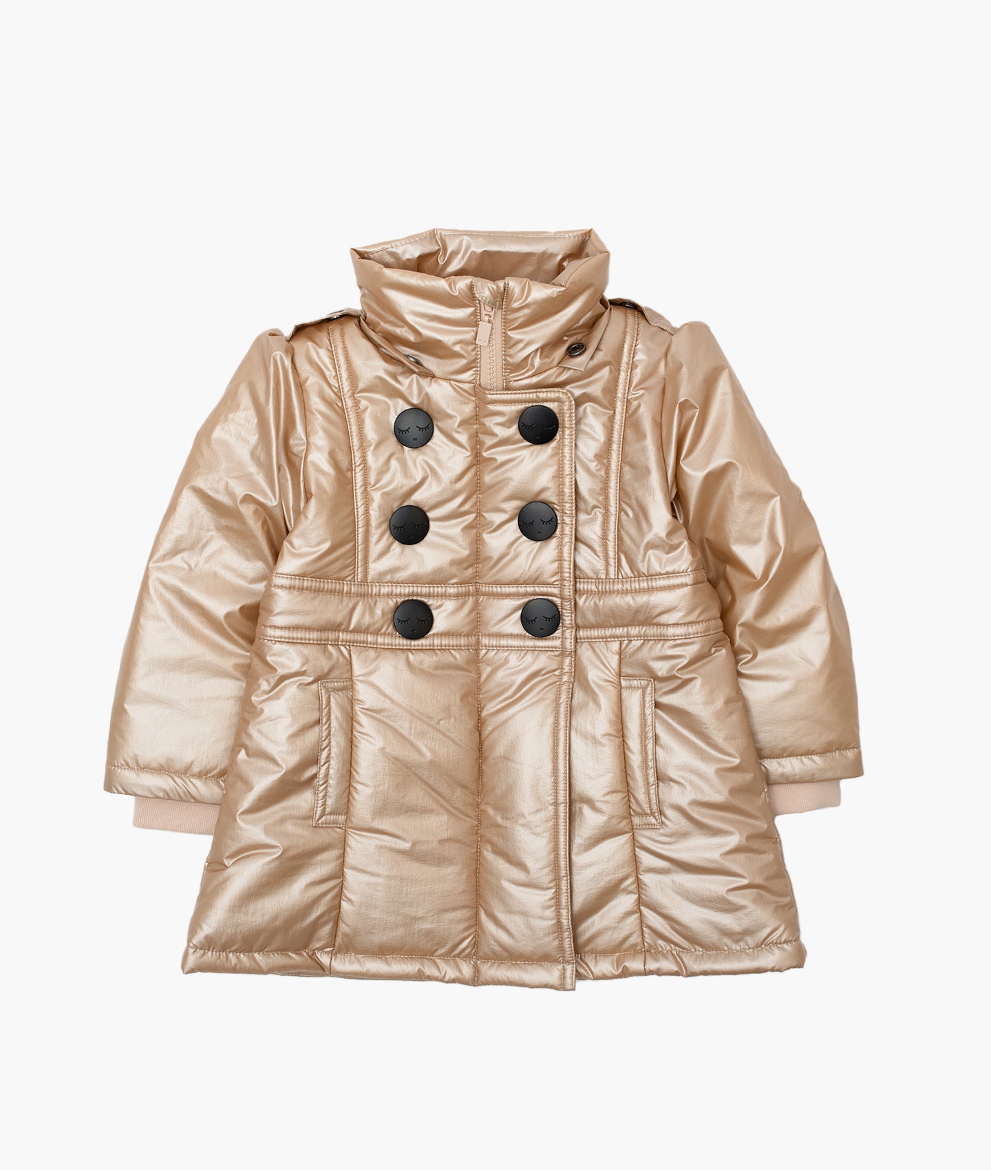 Ladies gold clearance puffer jacket