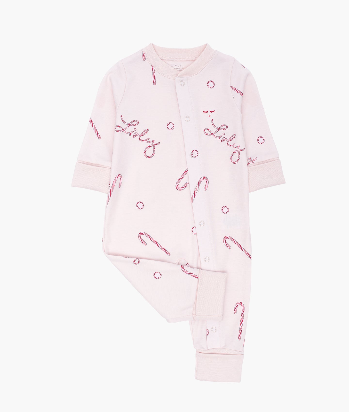 Pink Candy Cane Overall