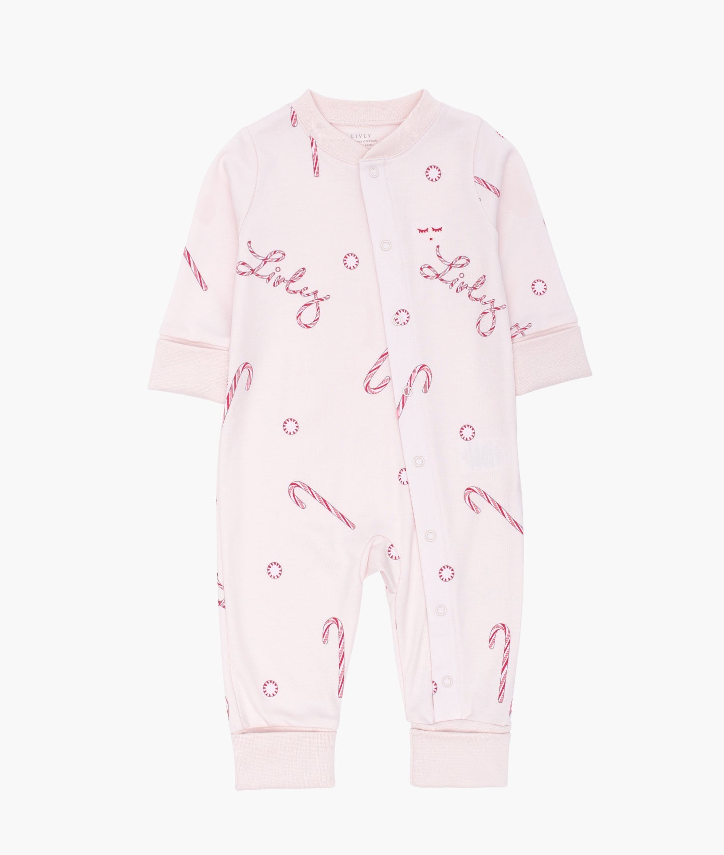 Pink Candy Cane Overall