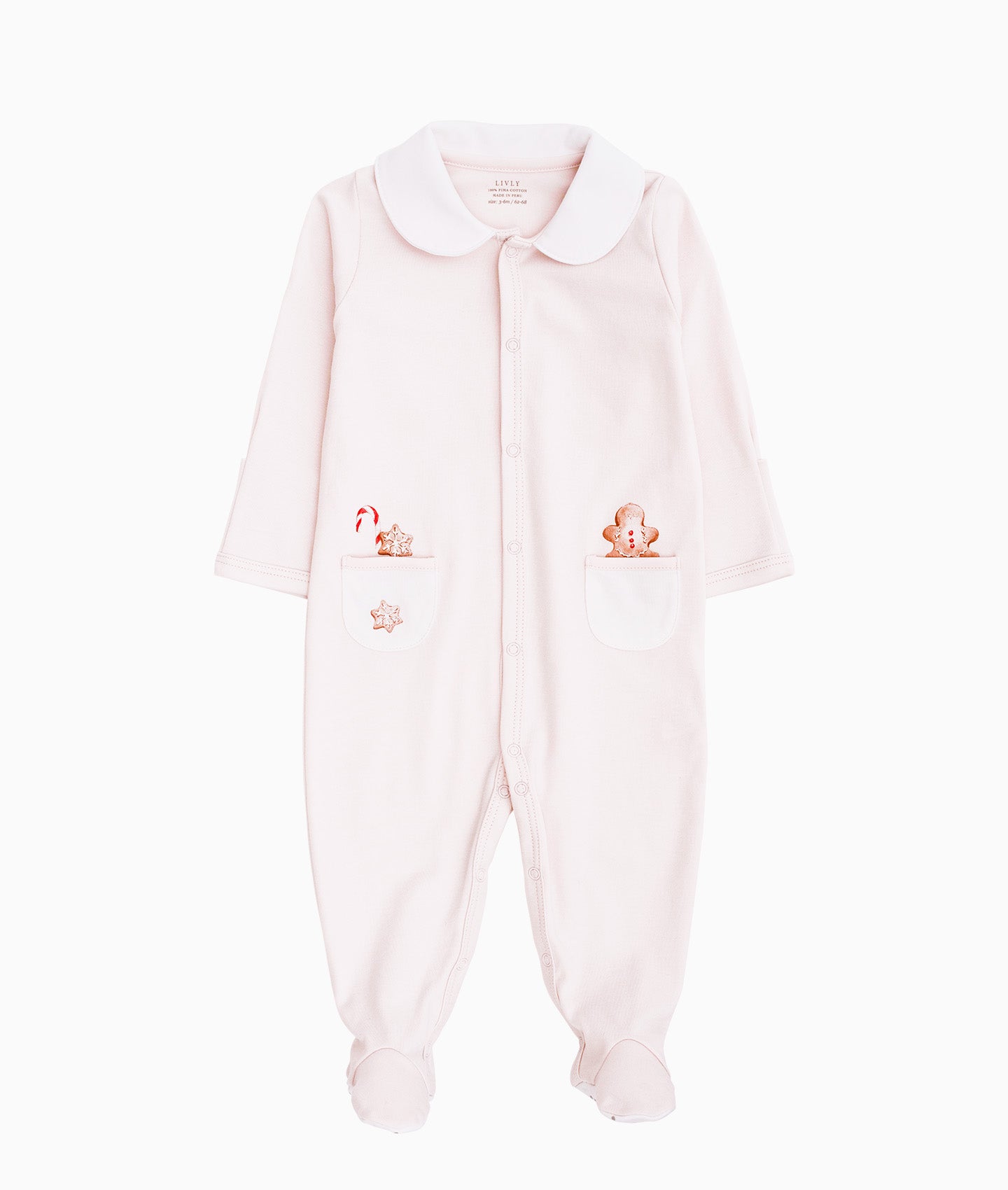 Little Gingerbreads Collar Footie