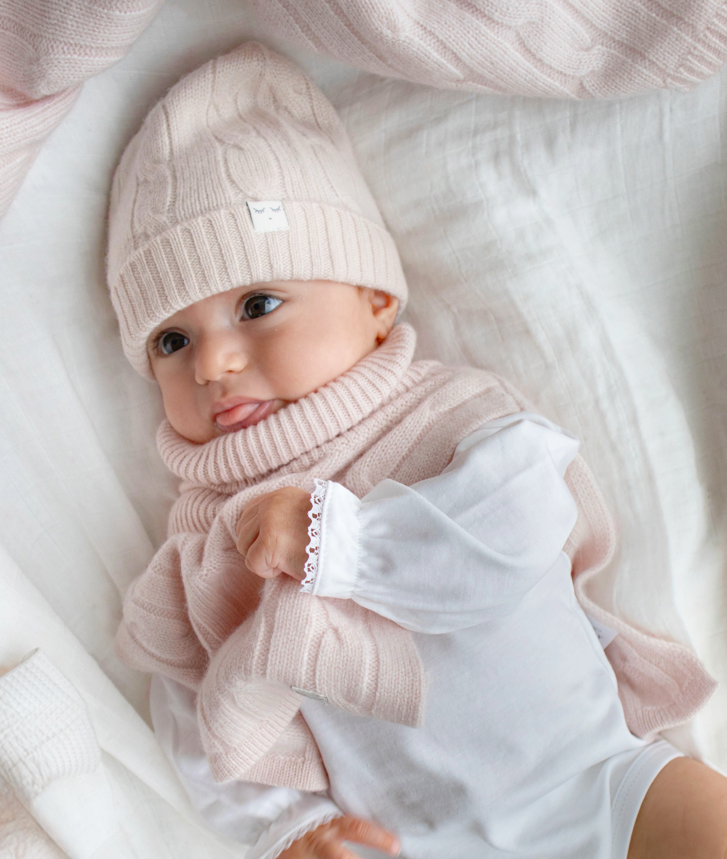 Cable Knit Cashmere Hat